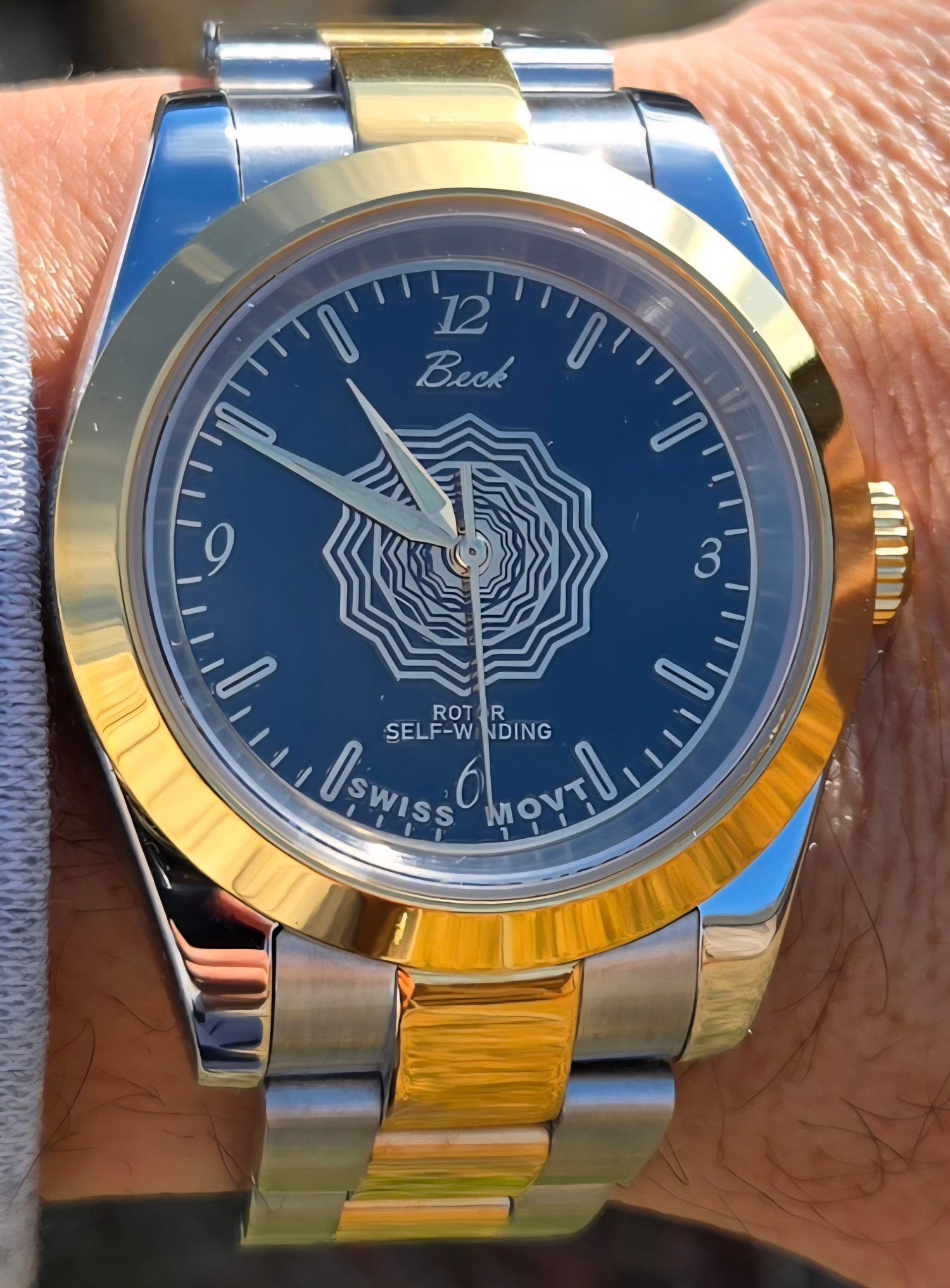 Beck Watch Co Ordine Two Tone Black dial